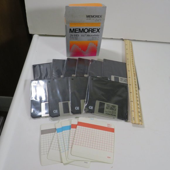 10 MEMOREX open box 2S/HD Microdisks - Picture 1 of 11